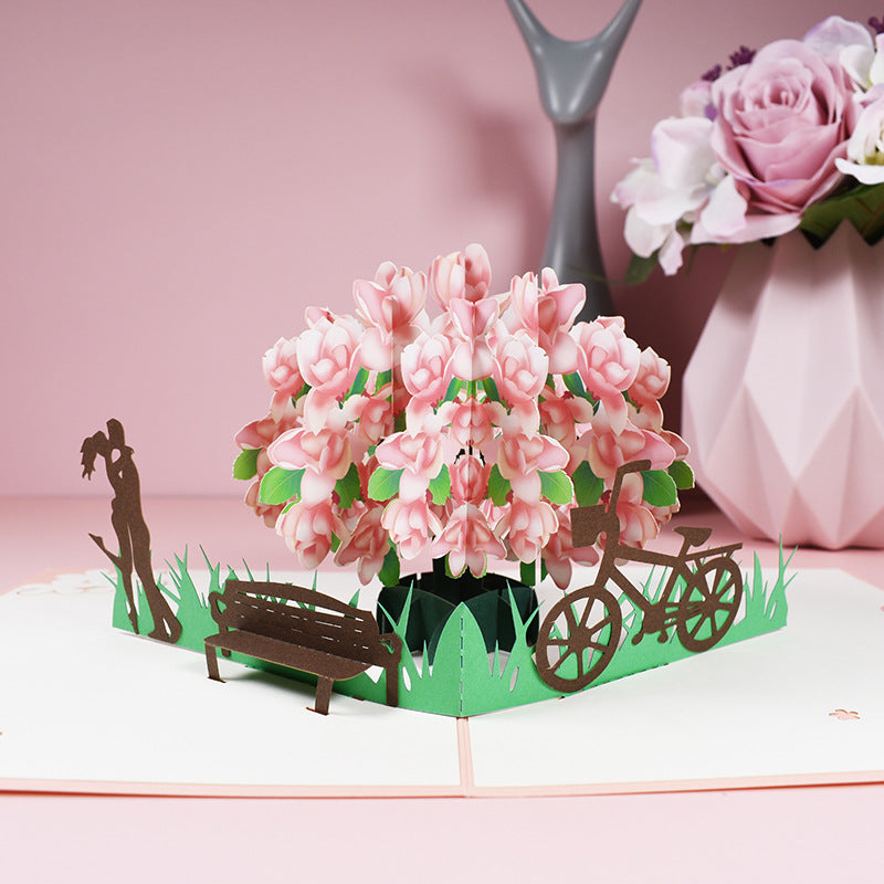 Magnolia Denudata Love HANDCRAFTED 3D POP-UP CARDS