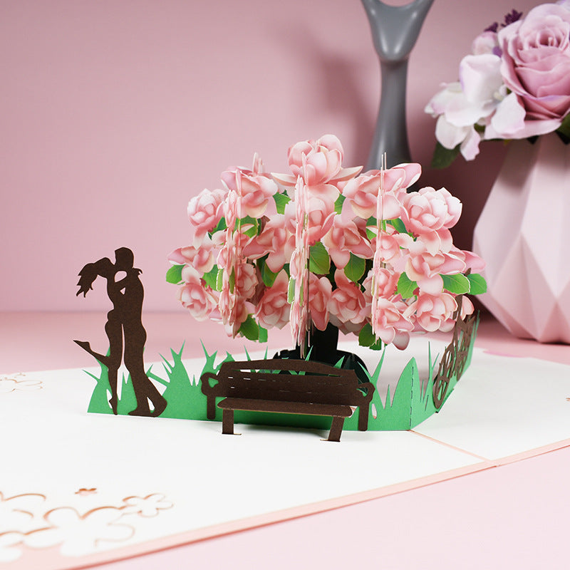 Magnolia Denudata Love HANDCRAFTED 3D POP-UP CARDS
