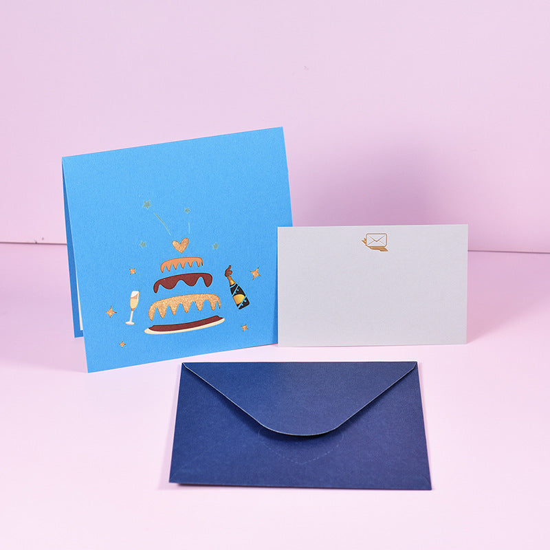 Star Birthday Cake HANDCRAFTED 3D POP-UP CARDS