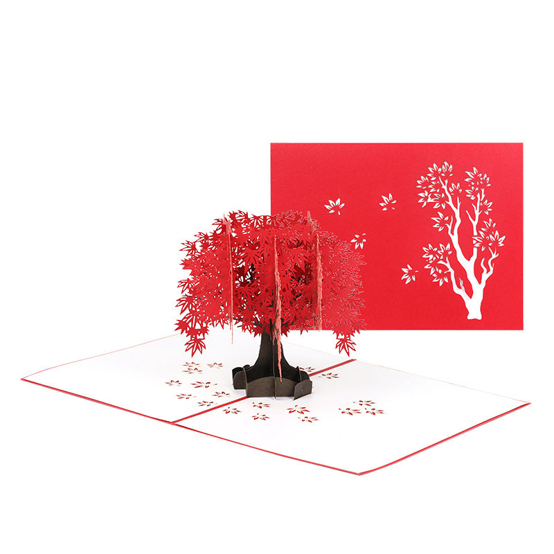 Maple Tree Handcrafted 3D Pop-Up Cards
