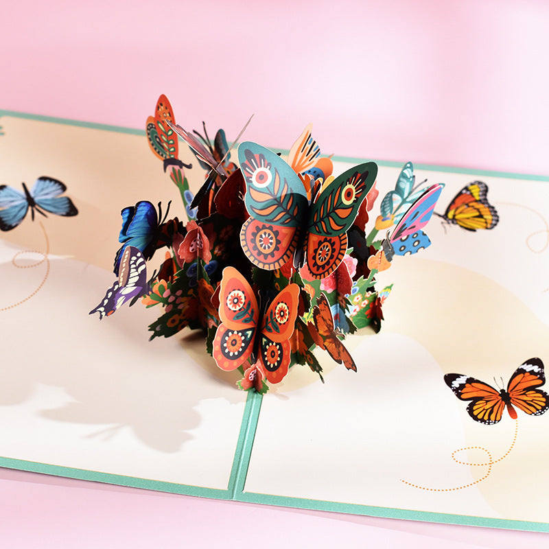 Dancing Butterflies HANDCRAFTED 3D POP-UP CARDS