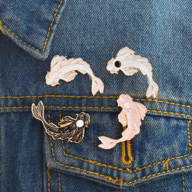 Koi fish Enamel Pin | Yin and yang