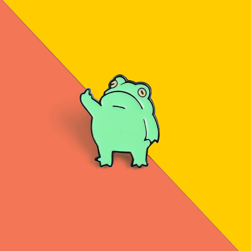 Frog With Rude Finger | Enamel Pin