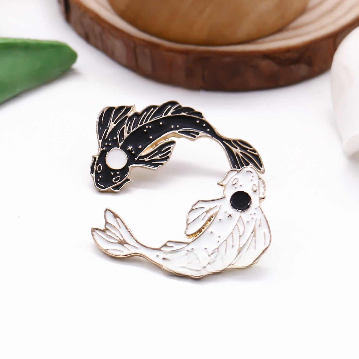 Koi fish Enamel Pin | Yin and yang