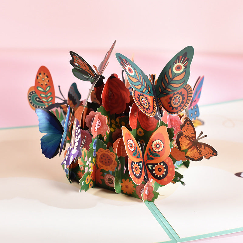 Dancing Butterflies HANDCRAFTED 3D POP-UP CARDS